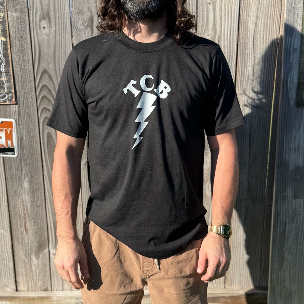 Vintage 90s Single Stitch Elvis Presley TCB Shirt